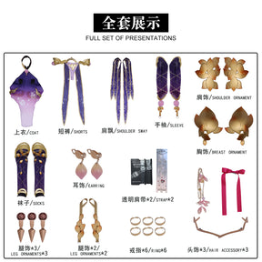 Fate/Grand Order Game Kama Cosplay With White Wig The Eros In Legend The 5-star Follower Rank Assassin Cosplay Costume Full Suit