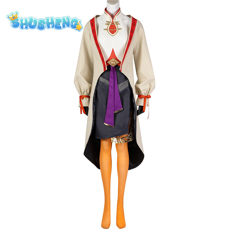 Tears of the Kingdom Purah Cosplay Costume Outfits Girls Women Coat Skirt Halloween Carnival Party Disguise RolePlay Suit