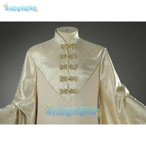 The Fellowship of the Ring Saruman Cosplay Costume White Uniform Halloween Carnival Party Christmas Play Role Clothes Clothing