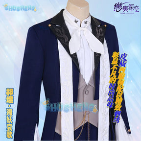 Love and Deepspace Rafayel Cosplay Costume Sea Demon Lament Uniform Halloween Carnival Party Christmas Play Role Clothing