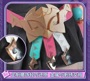 Shusheng-R Genshin Impact Varesa Wrestlers Cosplay Costume Uniform Halloween Carnival Party Christmas Play Role Clothes Clothing for Women