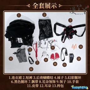 Game Arknights Entelechia Cosplay costume Halloween Christmas Role Playing Party Comic Exhibition Sexy Dress