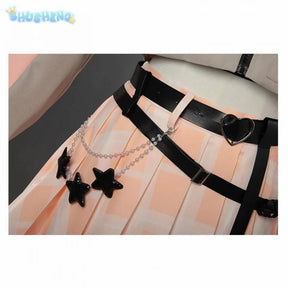 Akiyama Mizuki Momoi Airi Kiritani Haruka Hanasato Minori Little devil Cosplay Pjsk Costume Halloween New JK Prop Wig Uniform