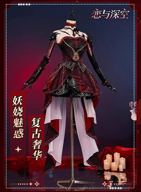 Love and Deepspace Heroines Cosplay Costume Abysm Sovereign Dress New Combat Outfit Hunter Uniform Tail Halloween Women Girls
