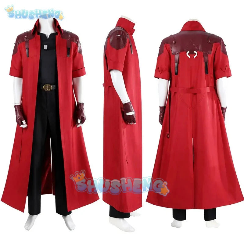 Disguise devil cos may cry Dante cosplay costume DMC long trench coat outfit Halloween Carnival Party full set custom size