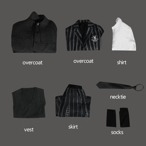 Addams Cosplay Costume Wednesday Season 2 Nevermore Academy Uniform Halloween Carnival Party Christmas Play Role Clothe Clothing