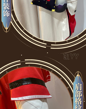 Prisoner Luca Balsa Cosplay Game Identity V Cosplay Costume Red Uniforms Coat Hat Wig Suits Party Play Clothes for Men Women