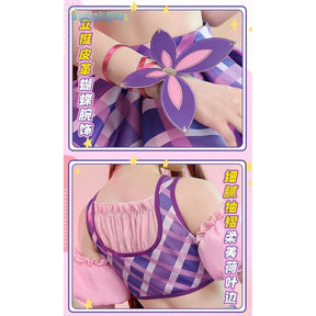 Anime Aikatsu！Cosplay shibuki ran Costume Top, skirt, socks, accessories, cute set party Christmas girl gift set for sale New