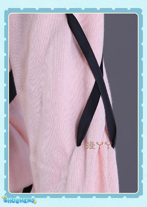Anime Virtual YouTuber VTuber Minato Aqua Cosplay Costume Hololive Girls Aqua JK Pink School Uniform Cute Bowknot Halloween Suit