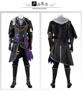 Shusheng-R Clair Obscur:Expedition 33 Verso Cosplay Costume Halloween Men's Fantasy Uniform Coat Props Shoes Accessories Set