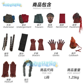 Black Myth Cos Wukong Red Blue Styles Cosplay Anime The Destined One Adults Costume New Game Wukong Fancy Stage Costume