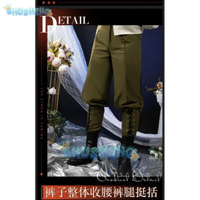 Reverse:1999 Windsong Cosplay Costume Coat shirt tie belt gloves necklace Halloween party Handsome man Woman uniform Full Set