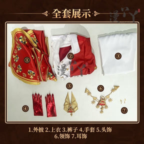 Identity V Ithaqua Philosopher's Stone 33rd Season Game Suit Handsome Cosplay Costume Halloween Party Role Play Outfit