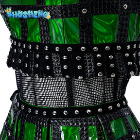 New Six The Musical Queen Anne Boleyn Cosplay Costume Green Outfits Theater Stage Performance Clothing For Women Custom Made