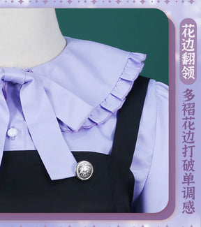 Rikka Takanashi Cosplay Costume Summer Gothic Dress Wig Halloween sweet girl New uniform Hero Cos