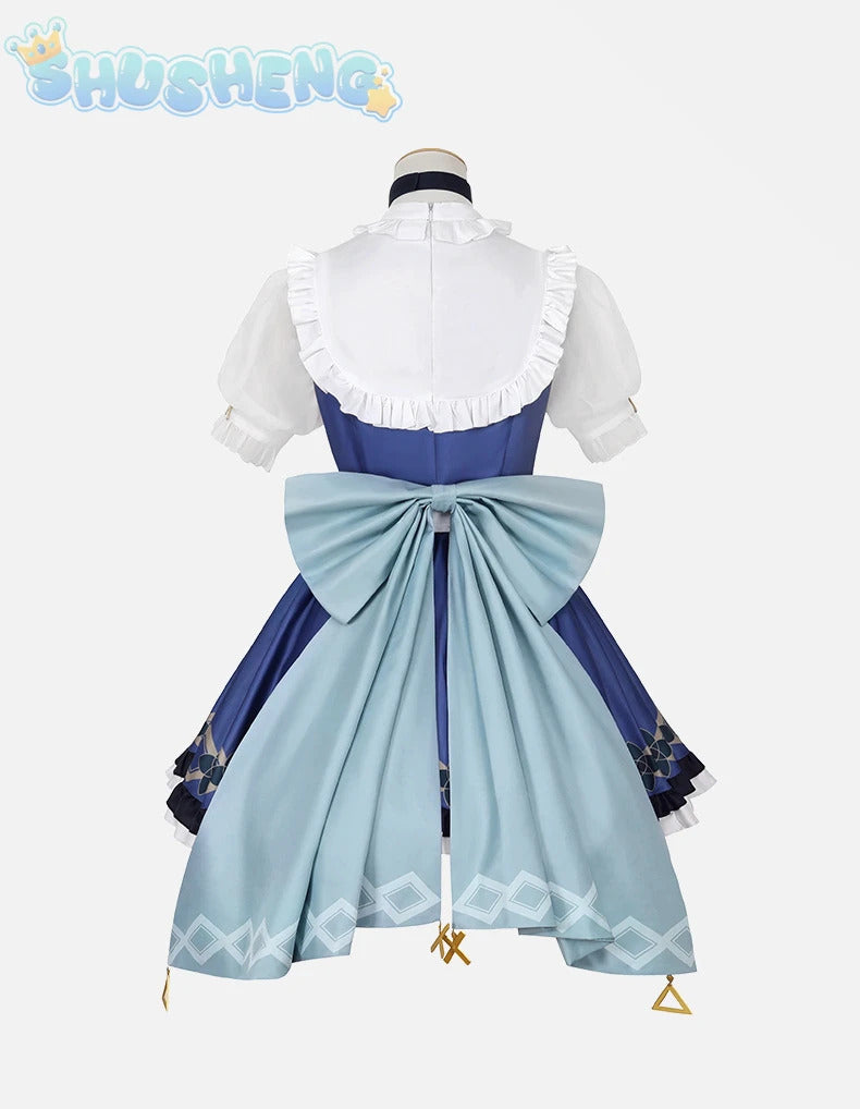 Game Genshin Impact Faruzan Cosplay New Sweet Maid Dress Party Carnival Lolita Uniform Large bow tie Accessory girl Faruzan Set