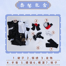 Kurumi Tokisaki Cosplay Costume Anime Date A Live Worst Spirit Dress Maid Uniform Headband Eye Patch Gloves Halloween