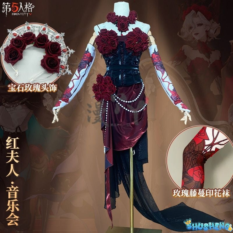 Game Identity ⅤBloody Queen Mary Cosplay Costume Women Girls Dress Roleplay Fantasia Outfits Halloween Carnival Uniform