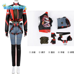 New Game Panam Palmer Punk Cosplay Costume Shirt Pants Coat Belts Boots To Choose Fancy Set Custom Made