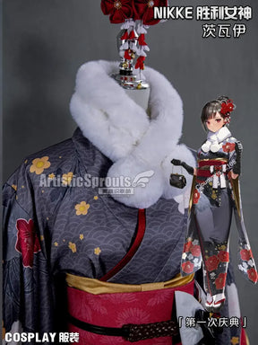 NIKKE：The Goddess of Victory  Zwei Cosplay Costume Halloween party new kimono dress accessories props wig woman uniform set