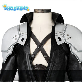 Final Fantasy VII Rebirth Sephiroth Cosplay Costume Game FF7 VII PU Leather Handsome Uniform Suit Halloween Party Outfit