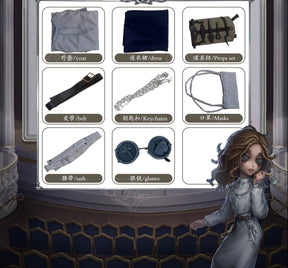 Game Identity V The Psychologist Cosplay Costume Game Cos The Psychologist Cosplay Ada Mesmer Costume and Cosplay