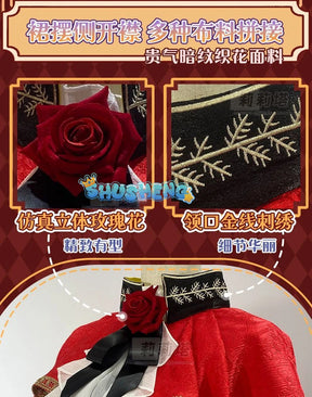 Shinku cosplay Rozen maid den Shinku cosplay Halloween red dress costume custom made S-XXL