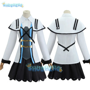 Roxy M. Greyrat Cosplay Costume Wig Anime Mushoku Tensei Roxy Migurdia Uniform Hat Cloak Socks Halloween Party Girls Women