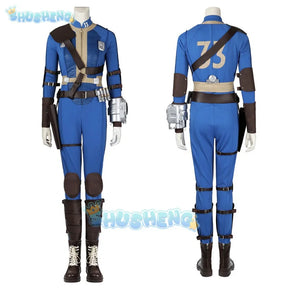 Lucy MacLean Cosplay Costume Fallout Season 1 Vault 33 Female Male Survivor Suit Jumpsuit Uniform Halloween Party Women Men Props