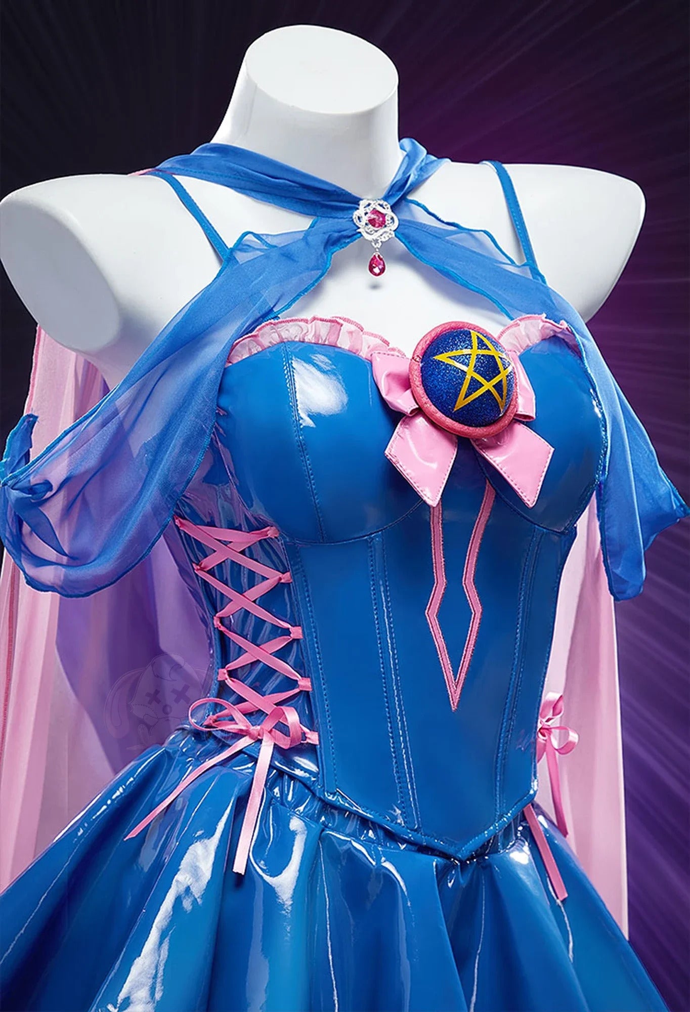 Black Magician Girl BMG Cosplay Dark Magician Girl DMG Costume Sweet leather top skirt headwear prop set Halloween women uniform