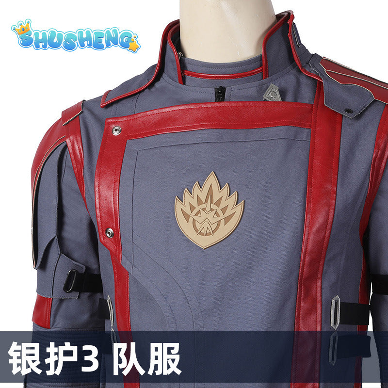 Guardians of the Galaxy 3 Star Lord Cosplay Costume Kids Men Peter Quill Superhero Halloween Bodysuit Jumpsuit Zentai Suit