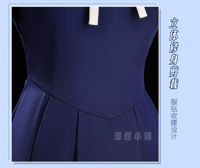 Cardcaptor Sakura Sakura Kinomoto Cosplay Costume Blue Regular Dress