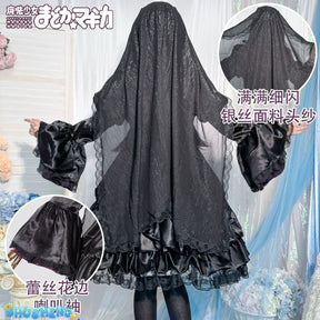 Akemi Homura Black Dress Anime Puella Magi Madoka Magica Cosplay Costume Lolita Dress Party Suit Halloween Uniform