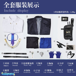 Texas the Omertosa Cosplay Game Arknights WakuWaku-SR Arknights Texas Women Game Arknights Uniform Cosplay Costume