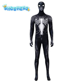 PS5 Spider Man Venom Suit Cosplay Costume Superhero Jumpsuit Comic-con Carnival Masquerade Party Props Bodysuit X-mas Gift Adult