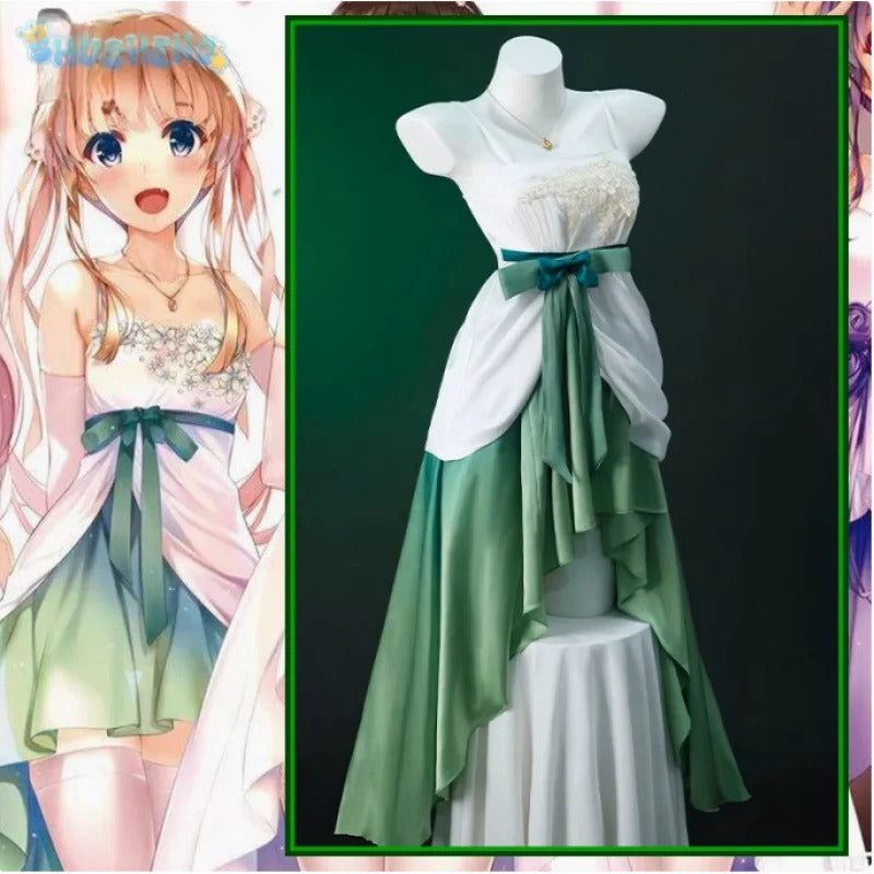 Sawamura Spencer Eriri Saekano: How to Raise a Boring Girlfriend Cosplay Costume Dress Gloves Necklace Socks Halloween Dress