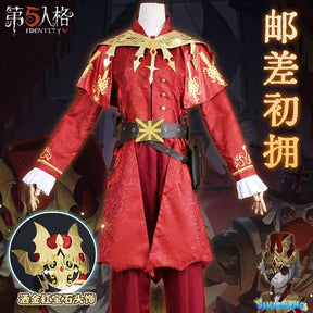 Anime Identity V Victor Grantz Postman Initial Skin Gorgeous Uniform Cosplay Costume Halloween Party Outfit