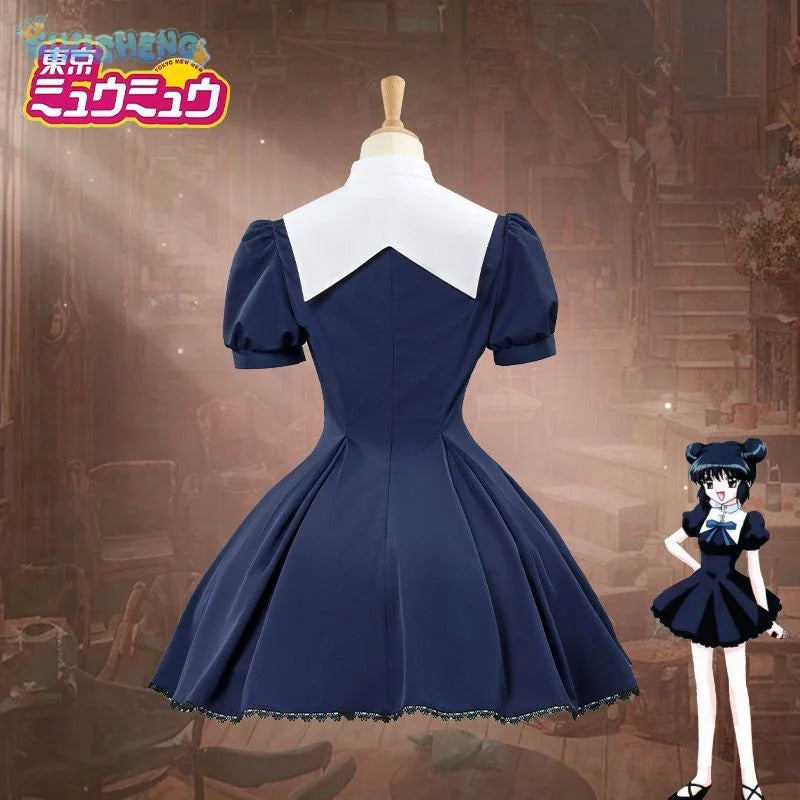 Anime Aizawa Minto Tokyo Mew Mew Cosplay Costume Women's Sweet New Uniform Bow Tie JK Set Halloween Party New Dress S-XXXL