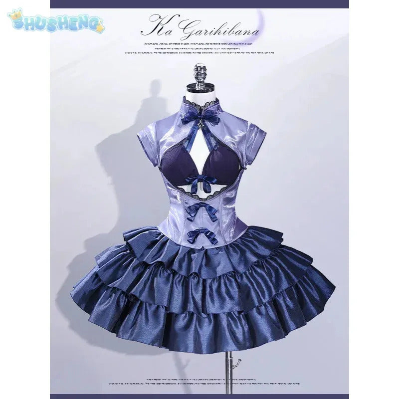 Kagari Hibana The Magical Girl and the Evil Lieutenant Used to Be Archenemies Cosplay Costume Halloween Woman Sweet Lolita Set