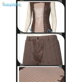 Witcher 3：Wild Hunt Geralt Cosplay Geralt of Rivia Costume Men Vest pants jacket armor belt gloves  full set Halloween uniform