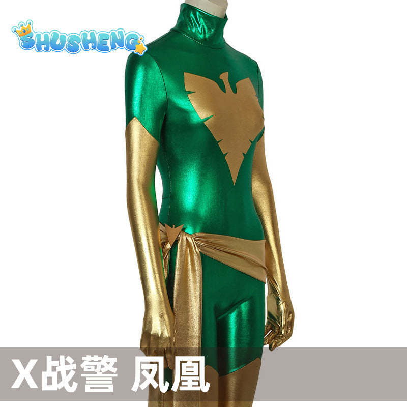 X-men Jean Grey Phoenix Superhero Costume Female/Women/Girls Spandex Zentai Halloween Cosplay Bodysuit