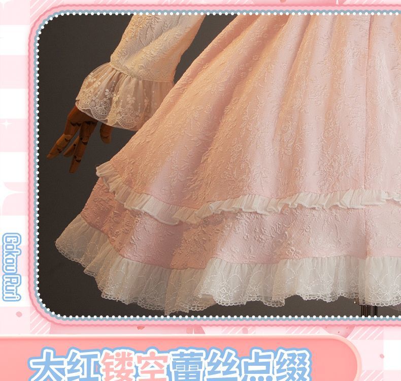 Gokou Ruri Cosplay Girls Dress for Halloween Christmas Festival Party Sweet Dress Women's Role Playing Princess Bow Dress