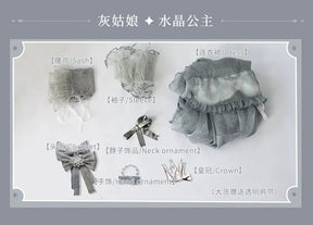 Goddess Of Victory: Nikke Cinderella Crystal Princess Cosplay Costume Cos Game Anime Party Uniform Hallowen Play Role Clothes