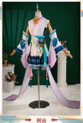 Onmyoji Hatsune Miku Cosplay Costume Wig Shoes Full Set Party Dresses Uniform Suit Halloween Carnival Role Play Suit