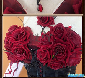 Game Identity ⅤBloody Queen Mary Cosplay Costume Women Girls Dress Roleplay Fantasia Outfits Halloween Carnival Uniform