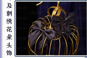 Shusheng-N Game Genshin Impact Keqing Cosplay Costume Halloween Carnival Sweet Lolita Dress Props Wig Accessories Women's New Keqing Set