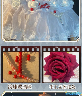 Game Identity V Bloody Queen False Hope Marie Cosplay  Costume Mary Halloween Party Props