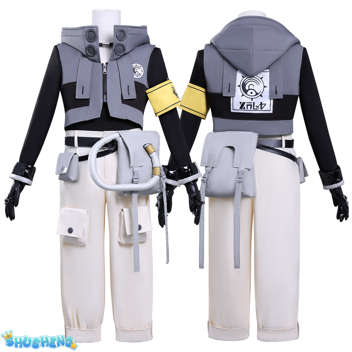 Rudo New Anime GACHIAKUTA Cosplay Costume Punk Street Hot Punk Sleeve Hooded Jacket Y2K Fashion Uniform Cos Customized