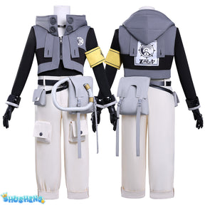 Rudo New Anime GACHIAKUTA Cosplay Costume Punk Street Hot Punk Sleeve Hooded Jacket Y2K Fashion Uniform Cos Customized