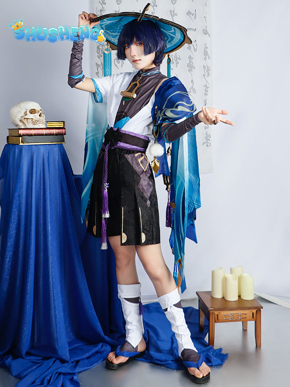 Wanderer Cosplay Costume Full Set with Hats Cosplay Costume Cosplay Kimono Halloween